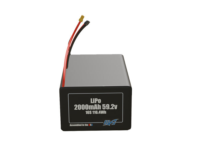LiPo 2000mAh 16S 59.2v Battery Pack