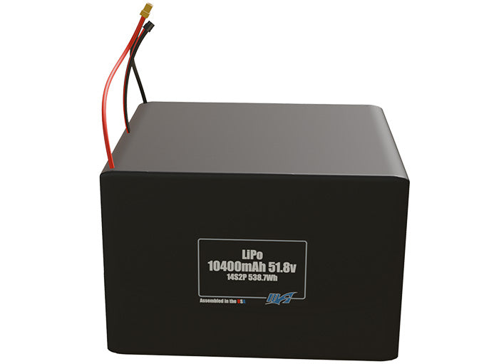 Graphene LiPo 10400mAh 14S2P 51.8v SBS Battery Pack