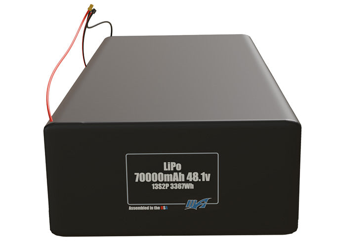 LiPo 69000mAh 13S3P 48.1v Battery Pack