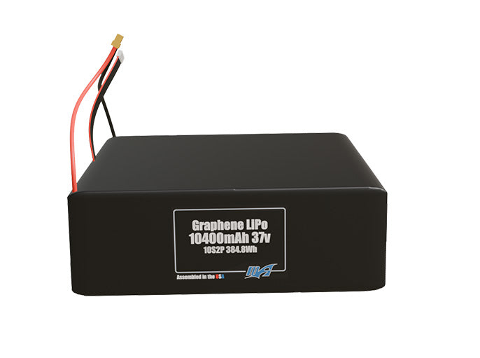 Graphene LiPo 10400mAh 10S2P 37v Battery Pack