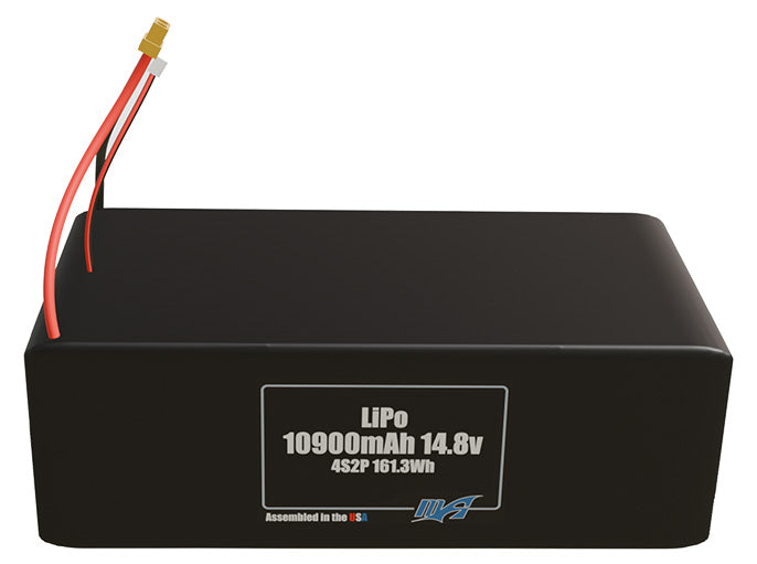LiPo 10900mAh 4S2P 14.8v Battery Pack