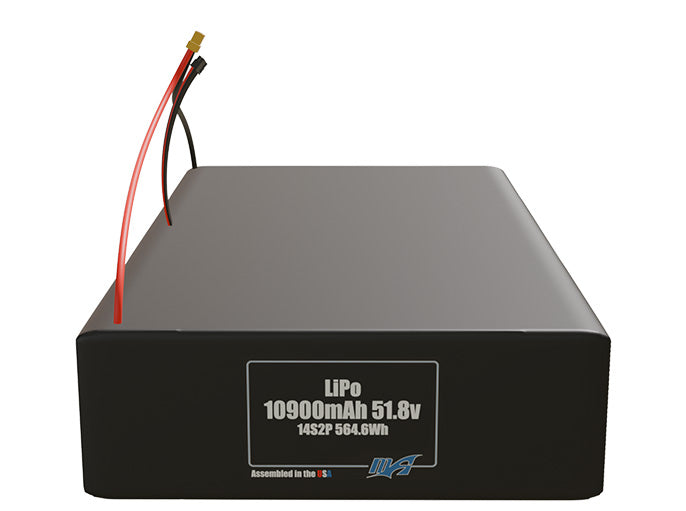 LiPo 10900mAh 14S2P 51.8v Battery Pack