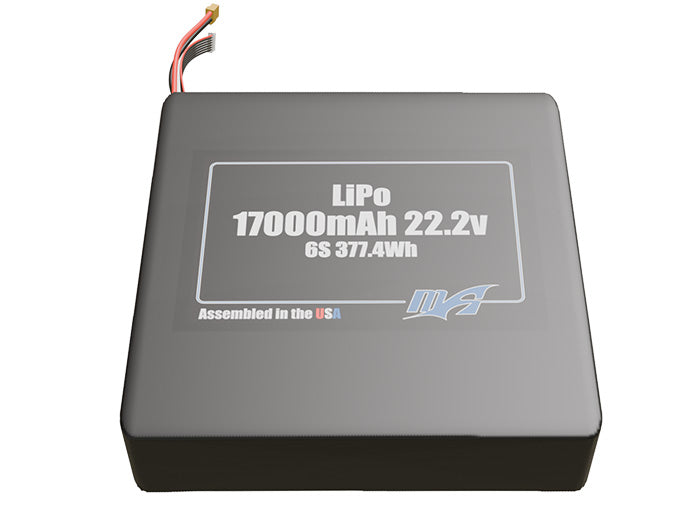 LiPo 17000mAh 6S 22.2v SBS Battery Pack