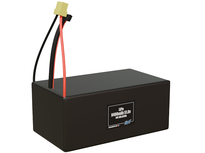 LiPo 9400mAh 14S 51.8v Battery Pack