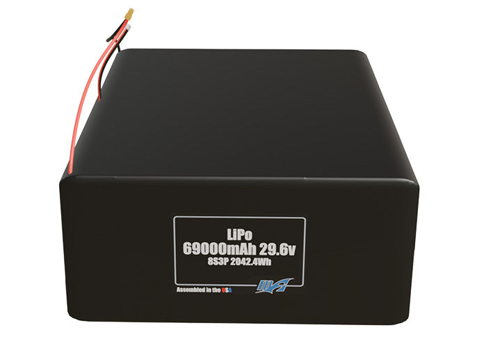 LiPo 69000mAh 8S3P 29.6v Battery Pack