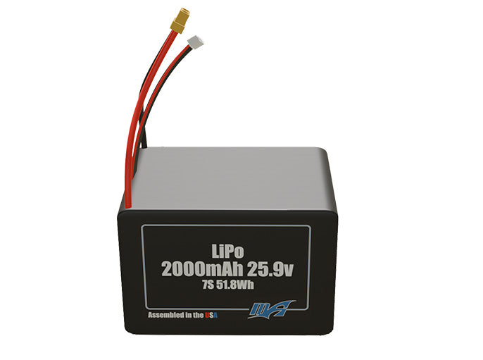 LiPo 2000mAh 7S 25.9v Battery Pack
