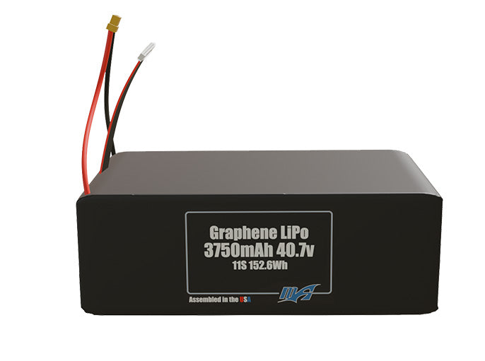 Graphene LiPo 3750mAh 11S 40.7v Battery Pack