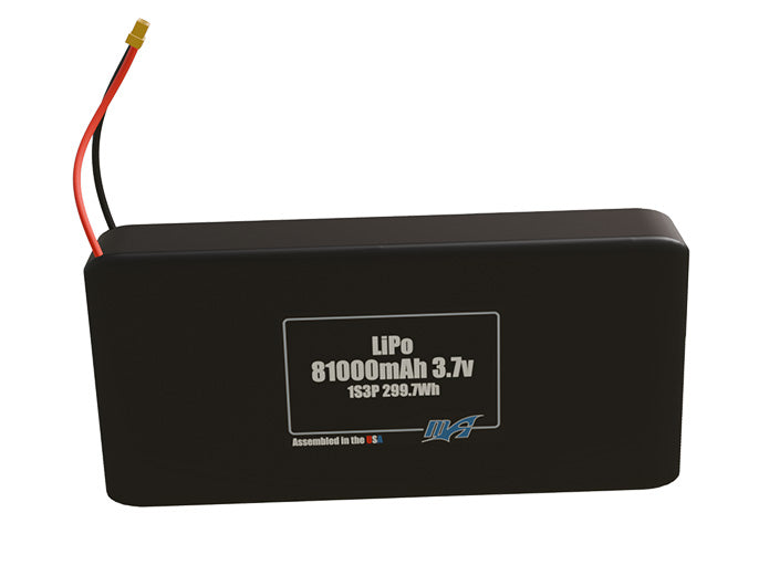 LiPo 81000mAh 1S3P 3.7v Battery Pack