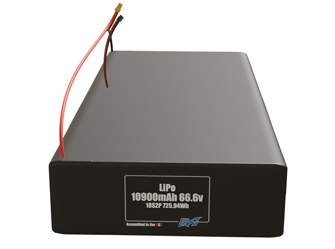 LiPo 10900mAh 18S2P 66.6v Battery Pack