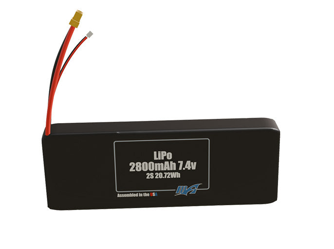 LiPo 2800mAh 1S 3.7v Battery Pack
