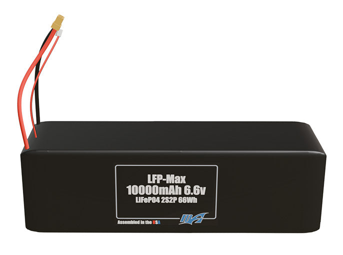 LFP-Max LiFePO4 10000 2S2P 6.6v Battery Pack