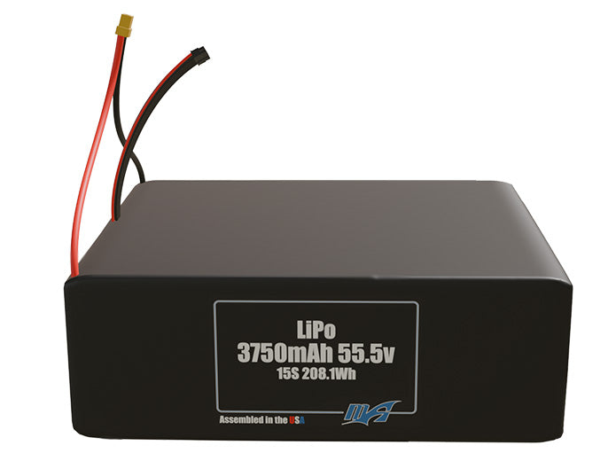 Graphene LiPo 3750mAh 15S 55.5v Battery Pack
