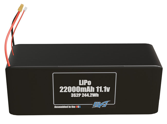 LiPo 22000mAh 3S2P 11.1v Battery Pack