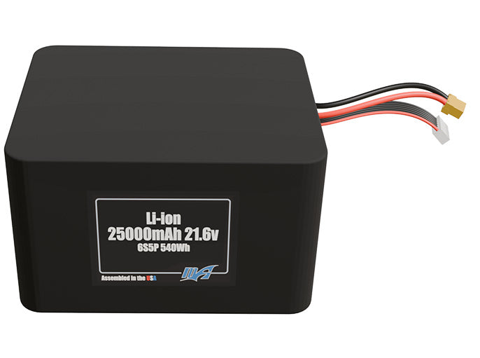 Li-ion 25000mAh 6S5P 21.6v Battery Pack