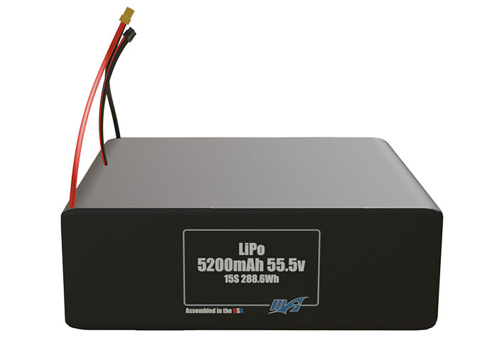 Graphene LiPo 5200mAh 15S 55.5v Battery Pack