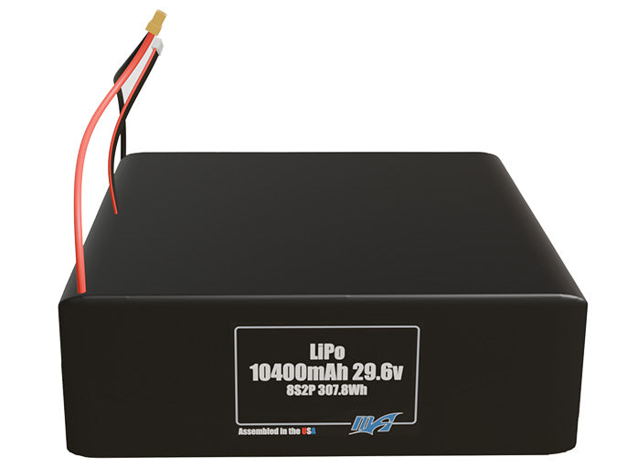 Graphene LiPo 10400mAh 8S2P 29.6v Battery Pack