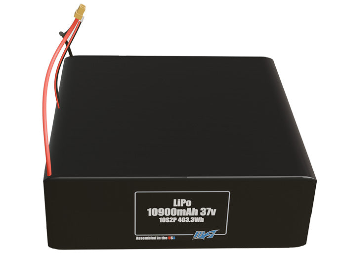 LiPo 10900mAh 10S2P 37v Battery Pack