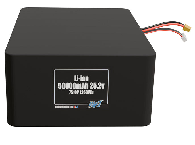 Li-ion 50000mAh 7S10P 25.2v Battery Pack