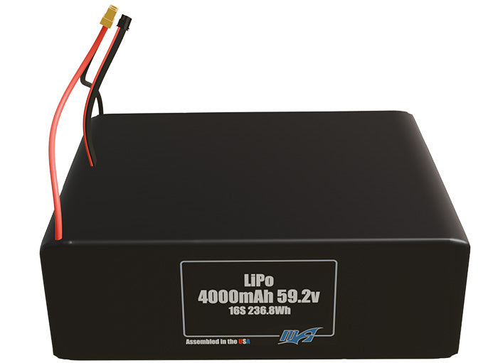 LiPo 4000mAh 16S 59.2v Battery Pack