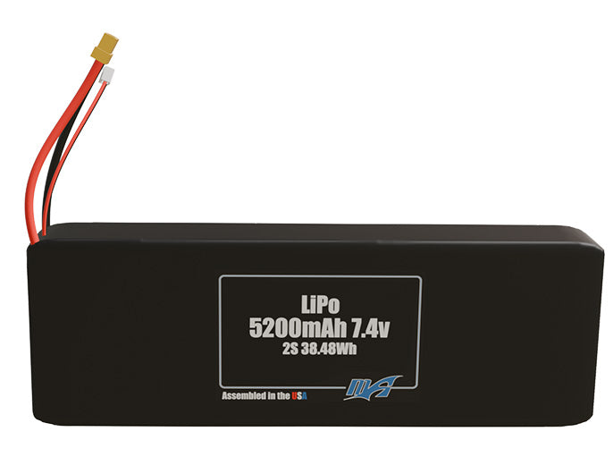 Graphene LiPo 5200mAh 2S 7.4v Battery Pack