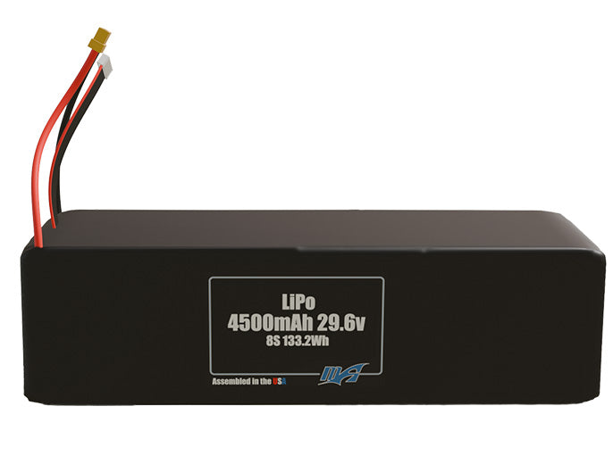 LiPo 4500mAh 8S 29.6v Battery Pack