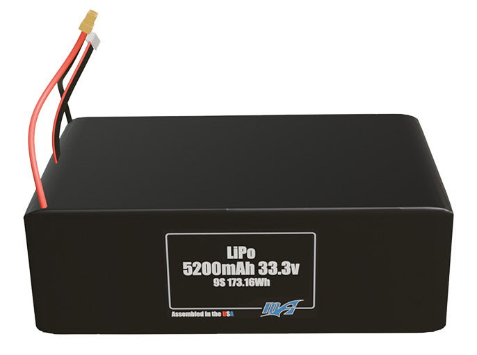 Graphene LiPo 5200mAh 9S 33.3v Battery Pack