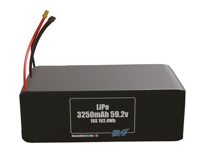 LiPo 3250mAh 16S 59.2v Battery Pack