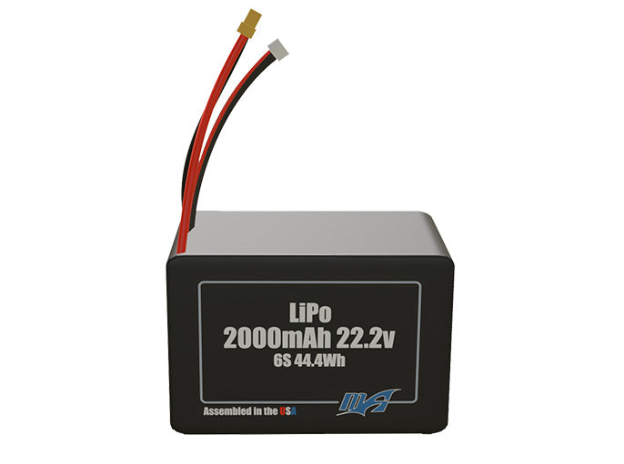 LiPo 2000mAh 6S 22.2v Battery Pack