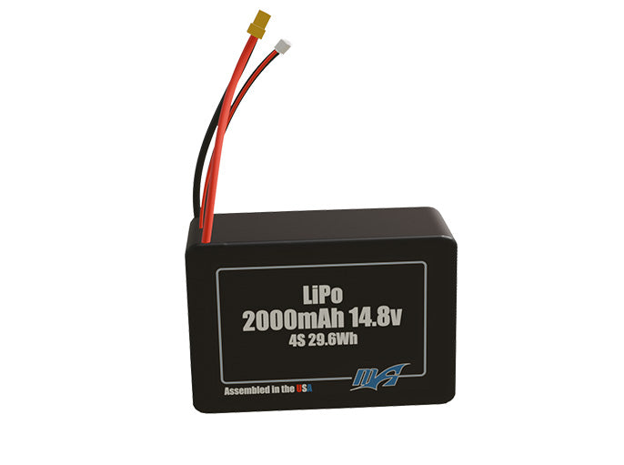 LiPo 2000mAh 4S 14.8v Battery Pack