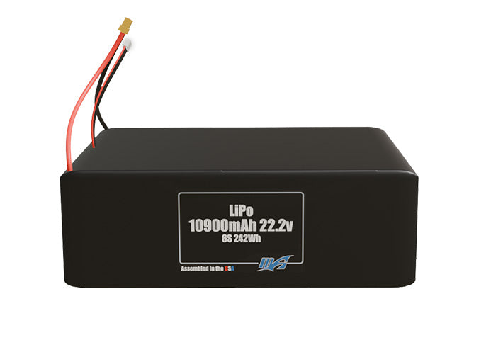 LiPo 10900mAh 6S2P 22.2v Battery Pack