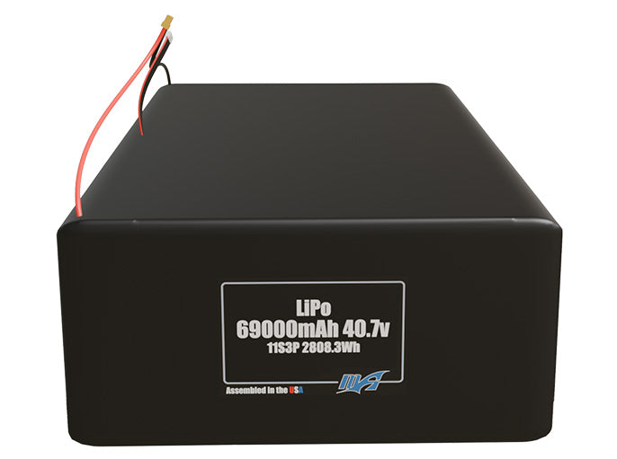 LiPo 69000mAh 11S3P 40.7v Battery Pack