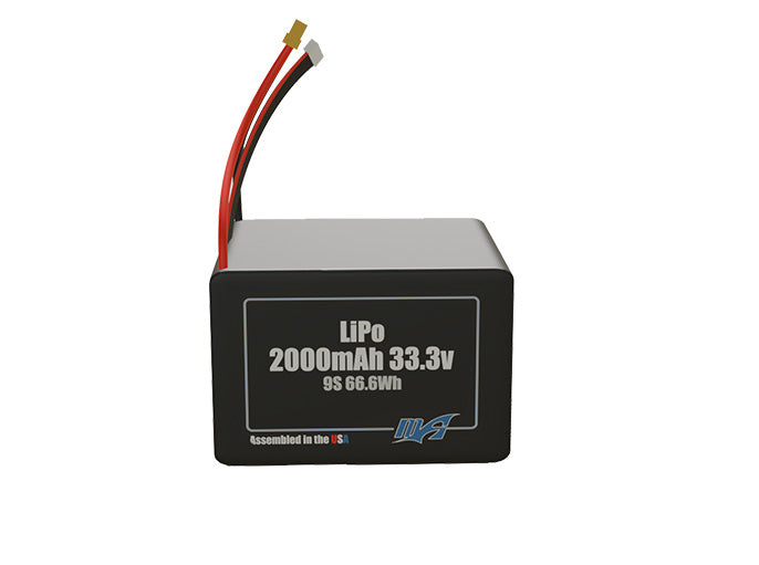LiPo 2000mAh 9S 33.3v Battery Pack