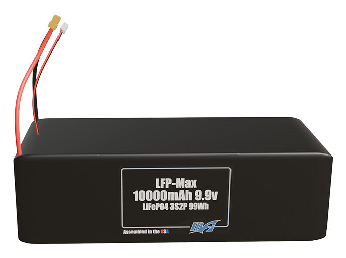 LFP-Max LiFePO4 10000 3S2P 9.9v Battery Pack