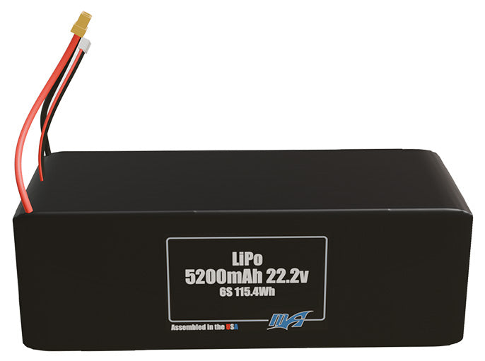 Graphene LiPo 5200mAh 6S 22.2v Battery Pack