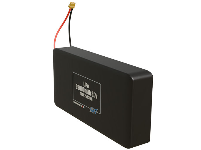 LiPo 69000mAh 1S3P 3.7v Battery Pack