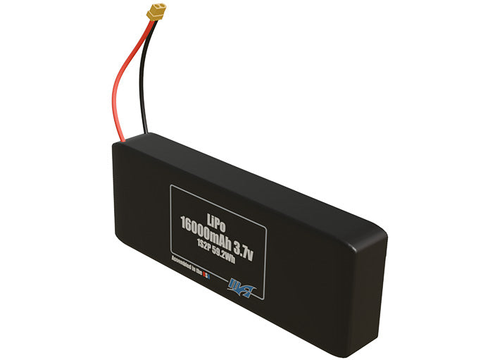 LiPo 16000mAh 1S2P 3.7v Battery Pack