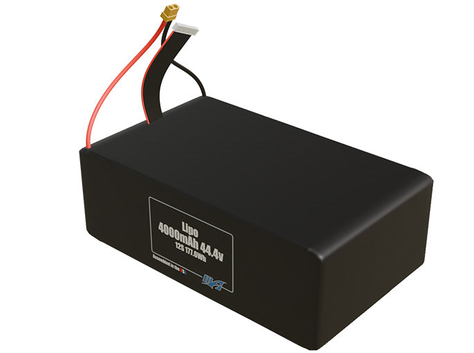 LiPo 4000mAh 12S 44.4v Battery Pack