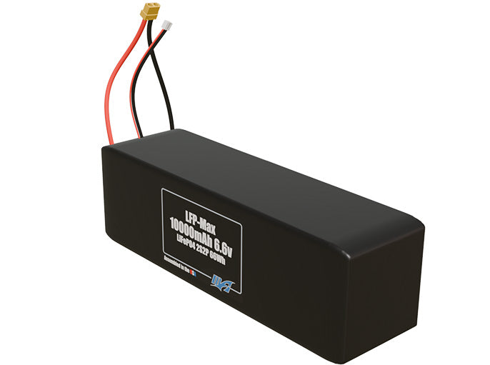 LFP-Max LiFePO4 10000 2S2P 6.6v Battery Pack