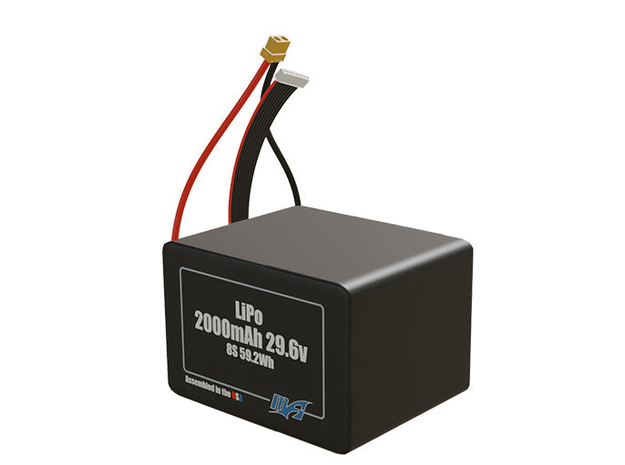 LiPo 2000mAh 8S 29.6v Battery Pack