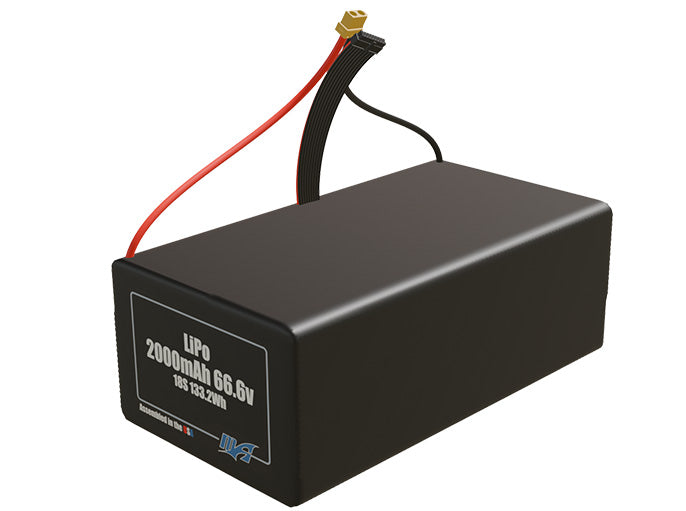 LiPo 2000mAh 18S 66.6v Battery Pack