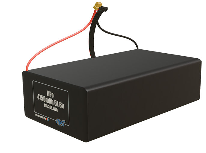 LiPo 4750mAh 14S 51.8v Battery Pack