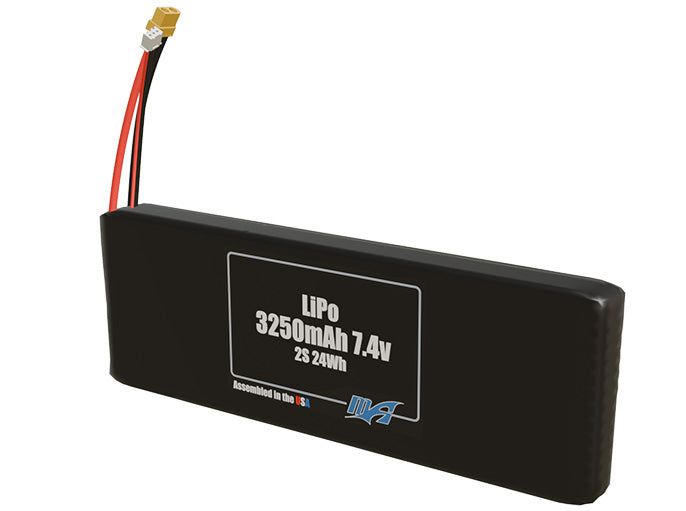 LiPo 3250mAh 2S 7.4v Battery Pack