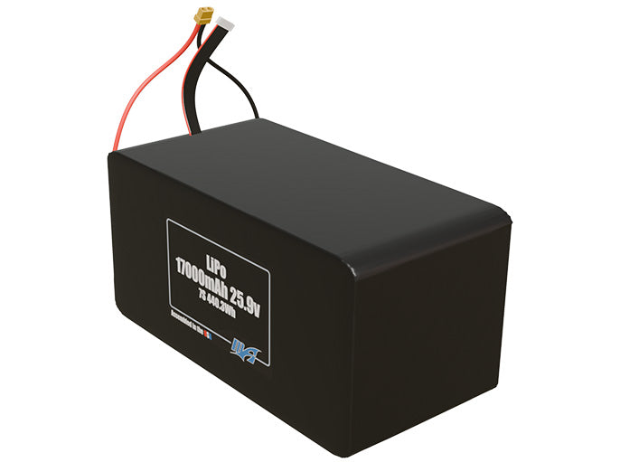 LiPo 17000mAh 7S 25.9v Battery Pack