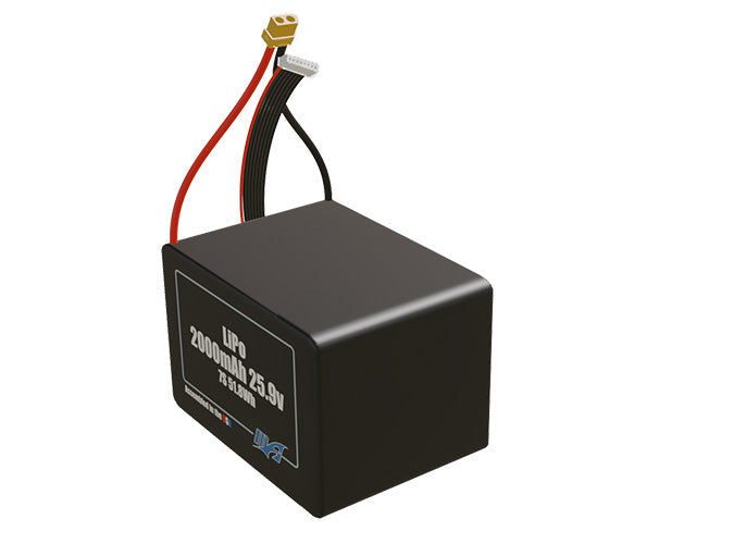 LiPo 2000mAh 7S 25.9v Battery Pack