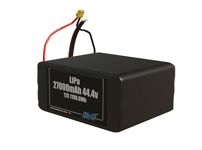 LiPo 27000mAh 12S 44.4v NMC Battery Pack