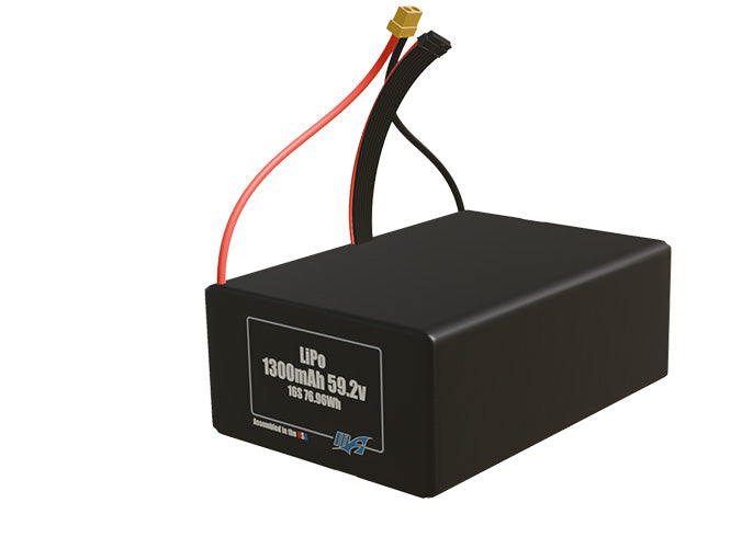 LiPo 1300mAh 16S 59.2v Battery Pack