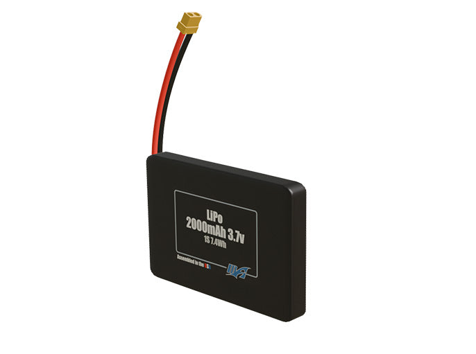 LiPo 2000mAh 1S 3.7v Battery Pack