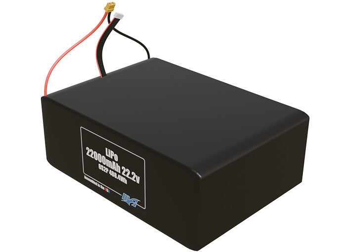 LiPo 22000mAh 6S2P 22.2v Battery Pack
