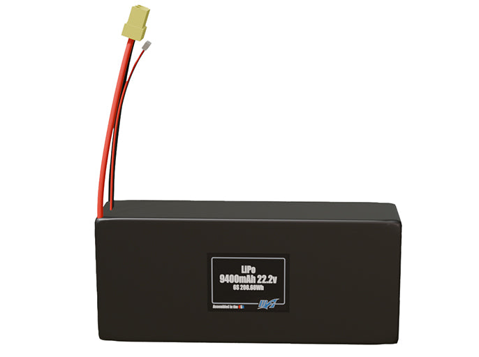 LiPo 9400mAh 6S 22.2v Battery Pack