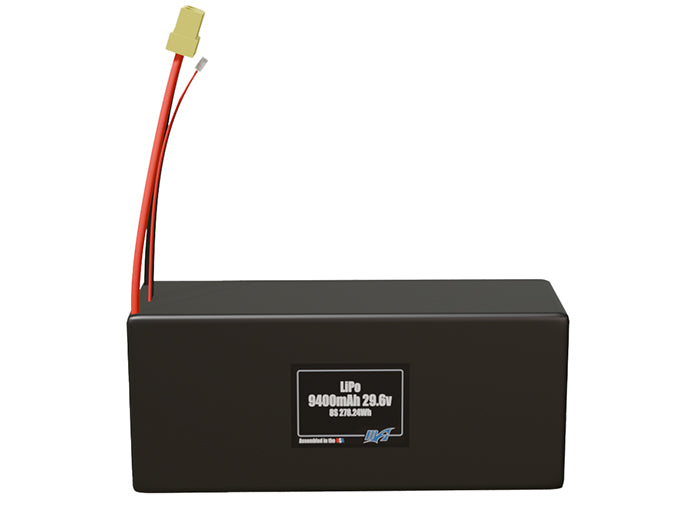 LiPo 9400mAh 8S 29.6v Battery Pack